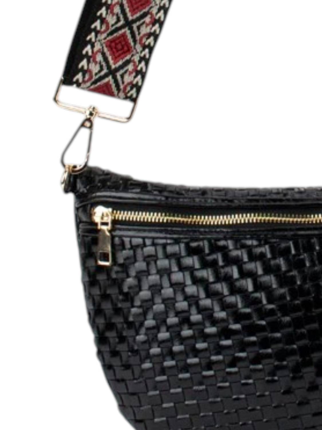 Babs+Birdie - Women's Fiona Checkered Woven Bum Bag