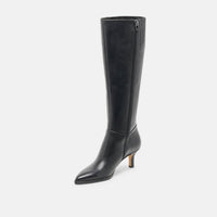 Dolce Vita Women's Aldy Boots in black leather - women's shoe - alternate view