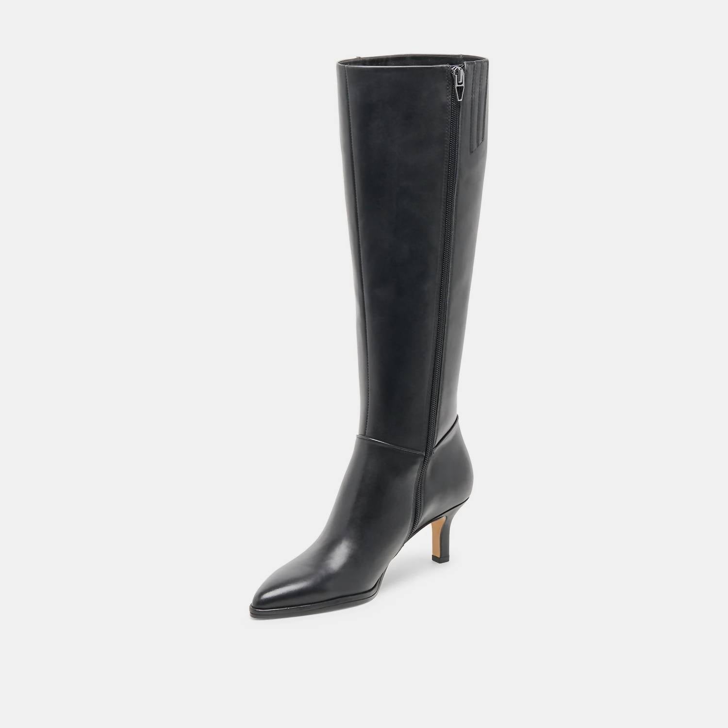 Dolce Vita Women's Aldy Boots in black leather - women's shoe - alternate view
