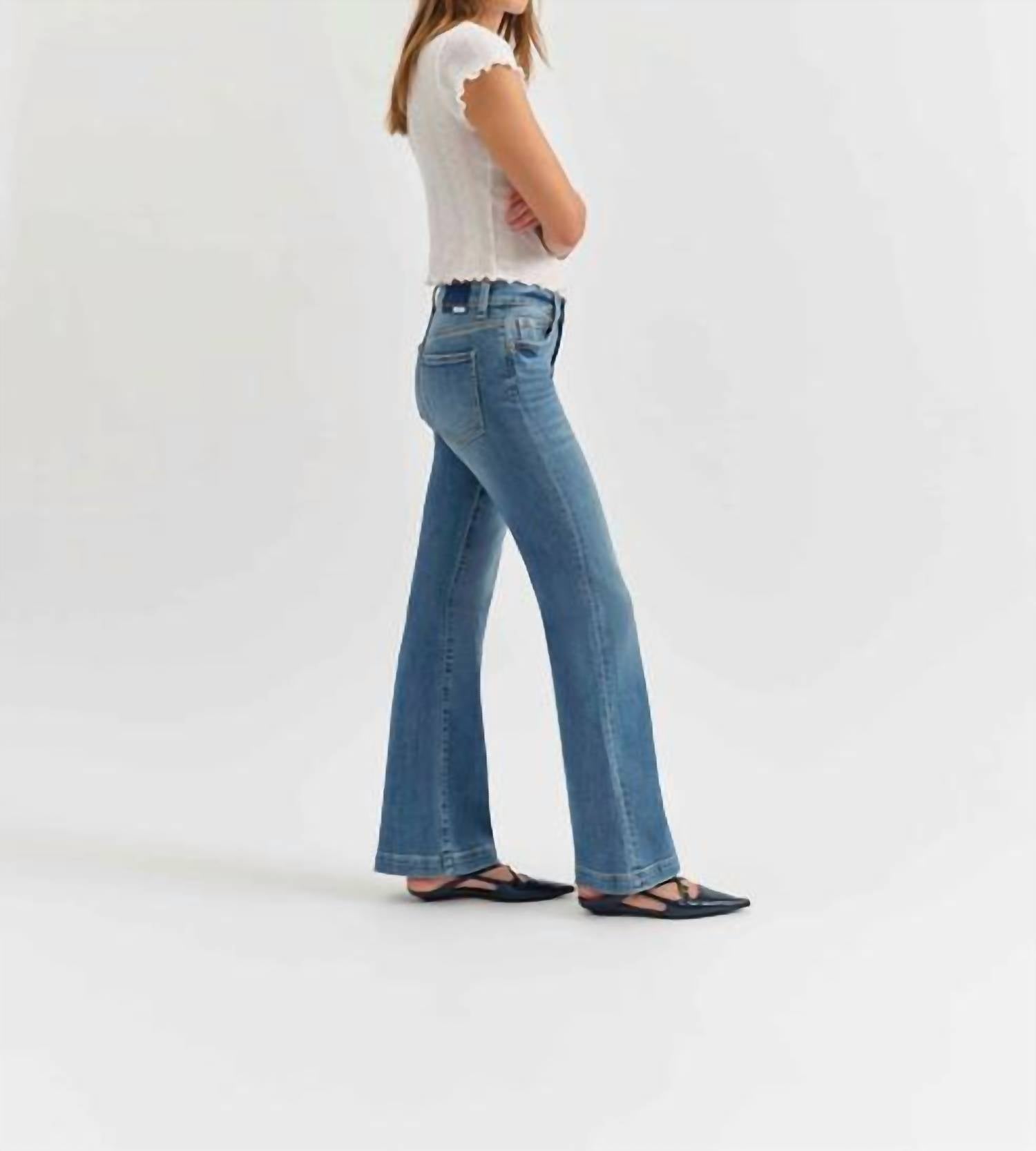 Daze - Heartbreaker Mid Rise Flare Jeans