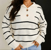 Blu Pepper - Women's Blair Stripe Sweater