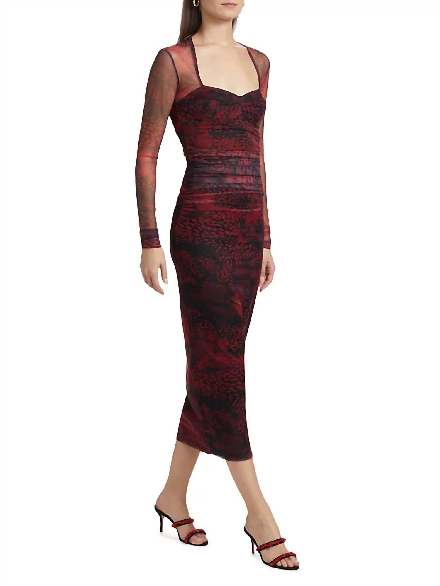 Amanda Uprichard - Cade Printed Body-con Midi Dress