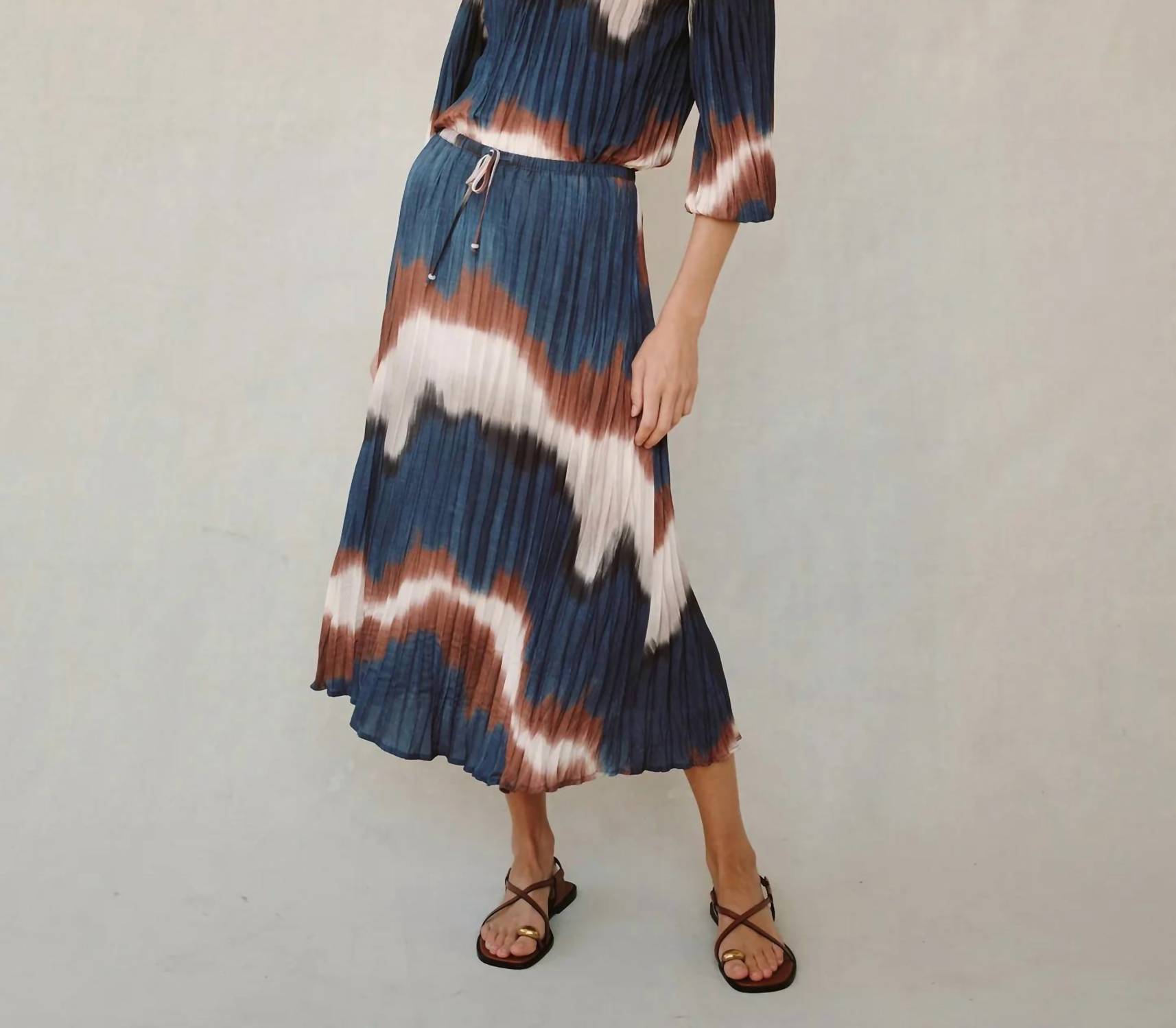 Bella Dahl - Pleated Skirt With Tie