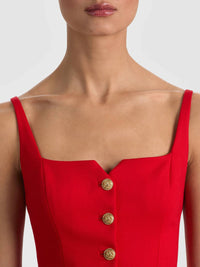 Alice + Olivia - Women's Kelcey Button Front Top