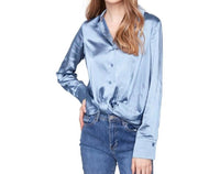Charlie B - Twisted Front And Button Shirt