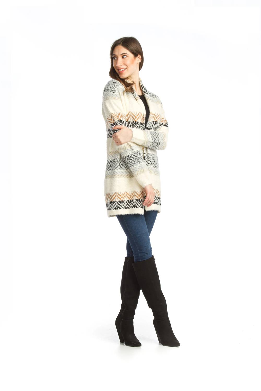 Papillon - Patterned Textured Cardigan