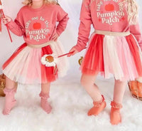 SWEET wink Take Me To The Pumpkin Patch Sweatshirt in pink - kids' shirt - detail view