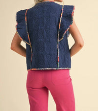 &Merci - Quilted Toggle Detailed Vest