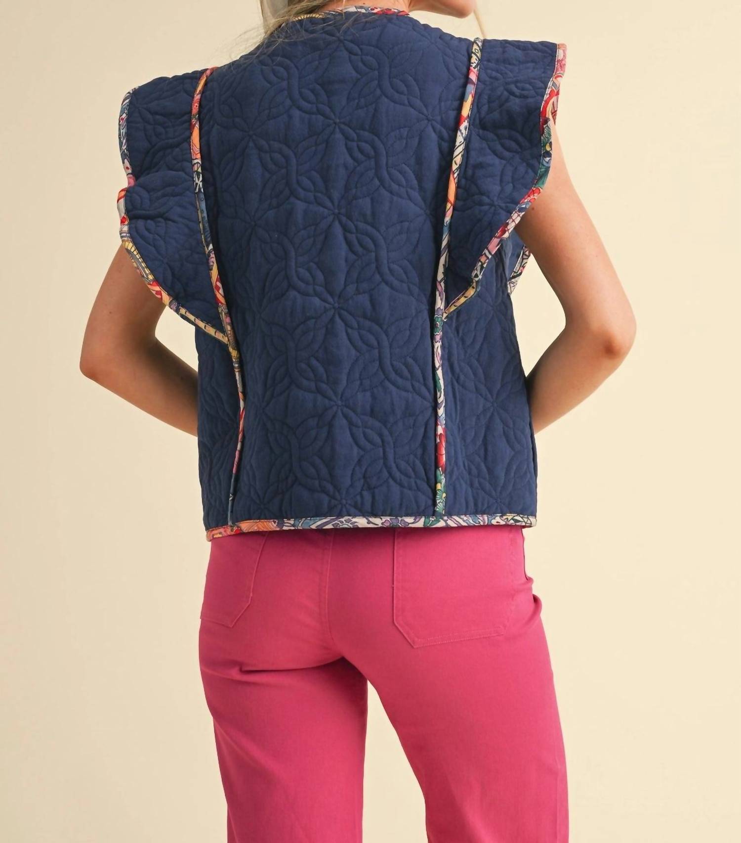 &Merci - Quilted Toggle Detailed Vest