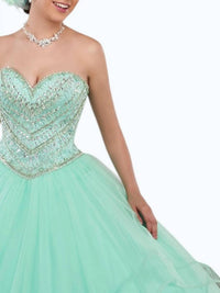 Mary'S Bridal - Strapless Tulle Quinceanera Ball Gown