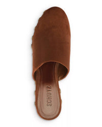 SCHUTZ Women's Sierra Studs Suede Platform Pumps in root brown - women's sandal - view 5
