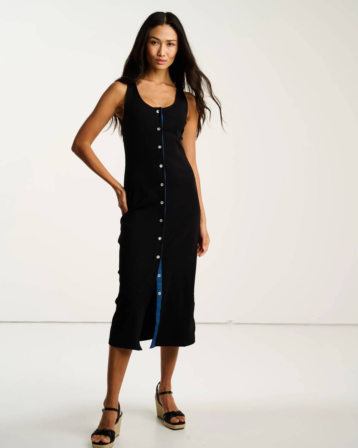 Lisa Todd - Pima Cotton Rib Midi Dress