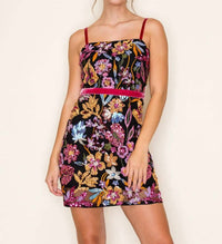 B.Right - Embroidery Sequin Mini Dress