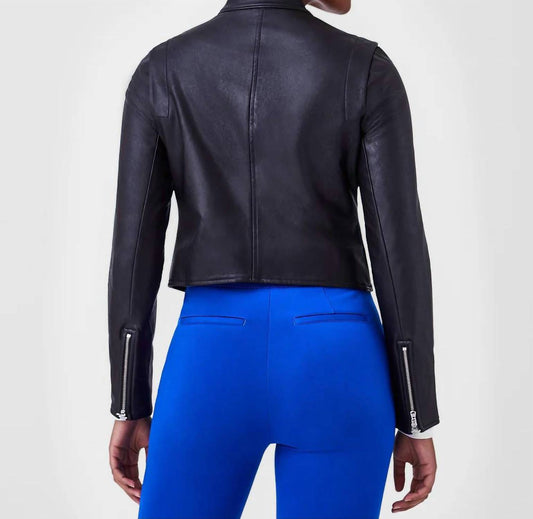 Spanx - Leather-Like Moto Jacket