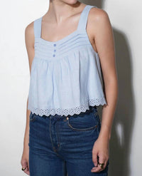 Greylin - Delphine Scalloped Top