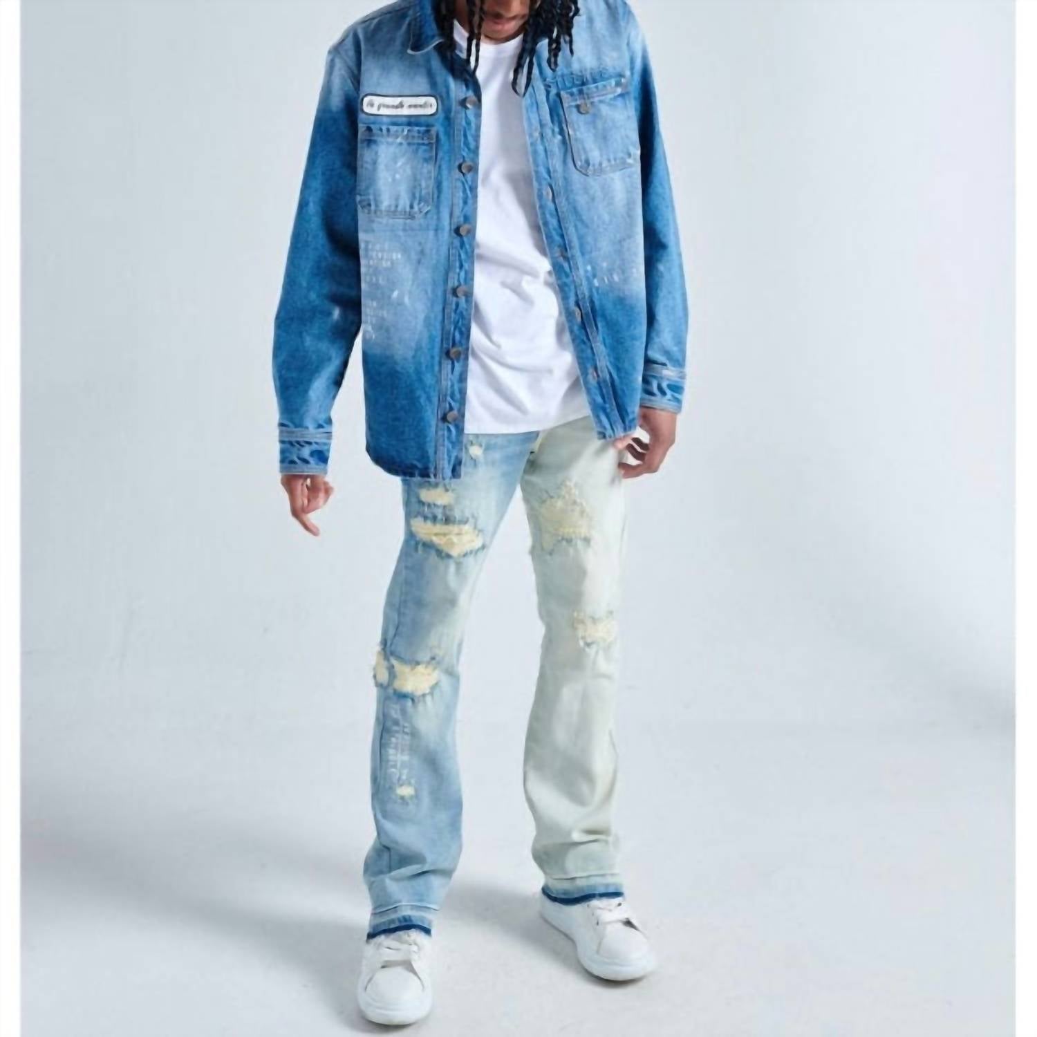 Gala - MEN'S MENTIROSA BUTTON UP DENIM JACKET
