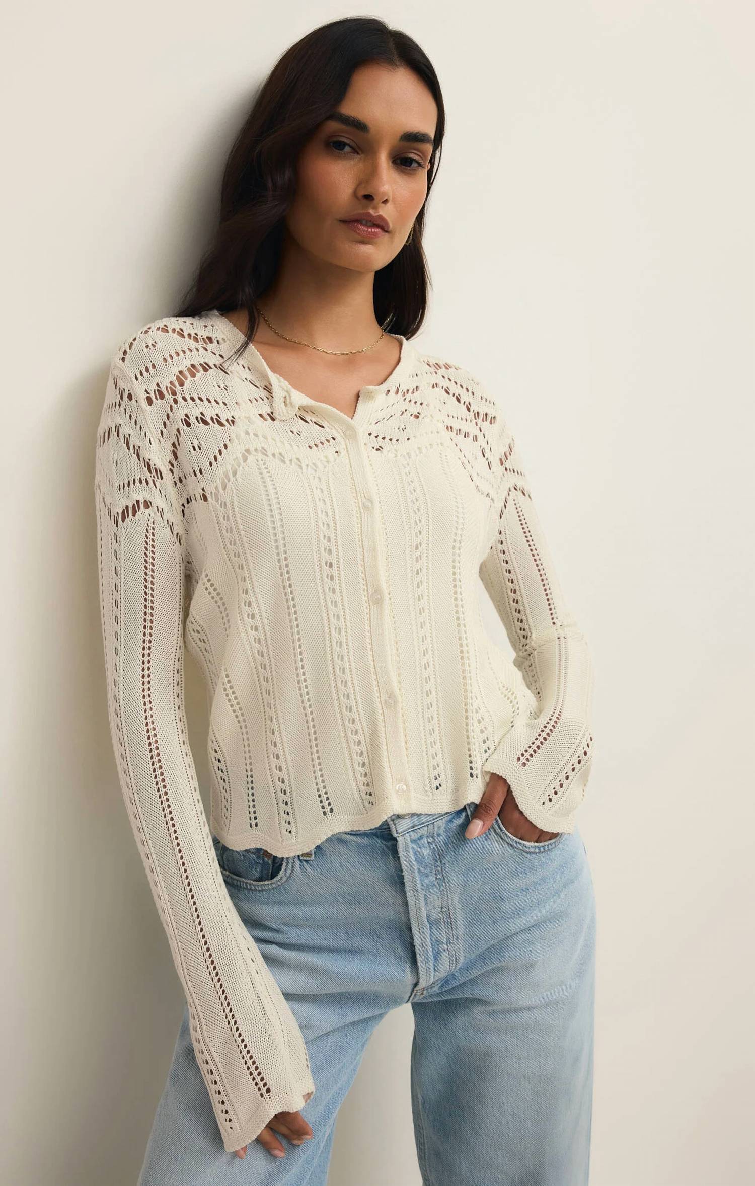 Z Supply - Alycia Crochet Sweater