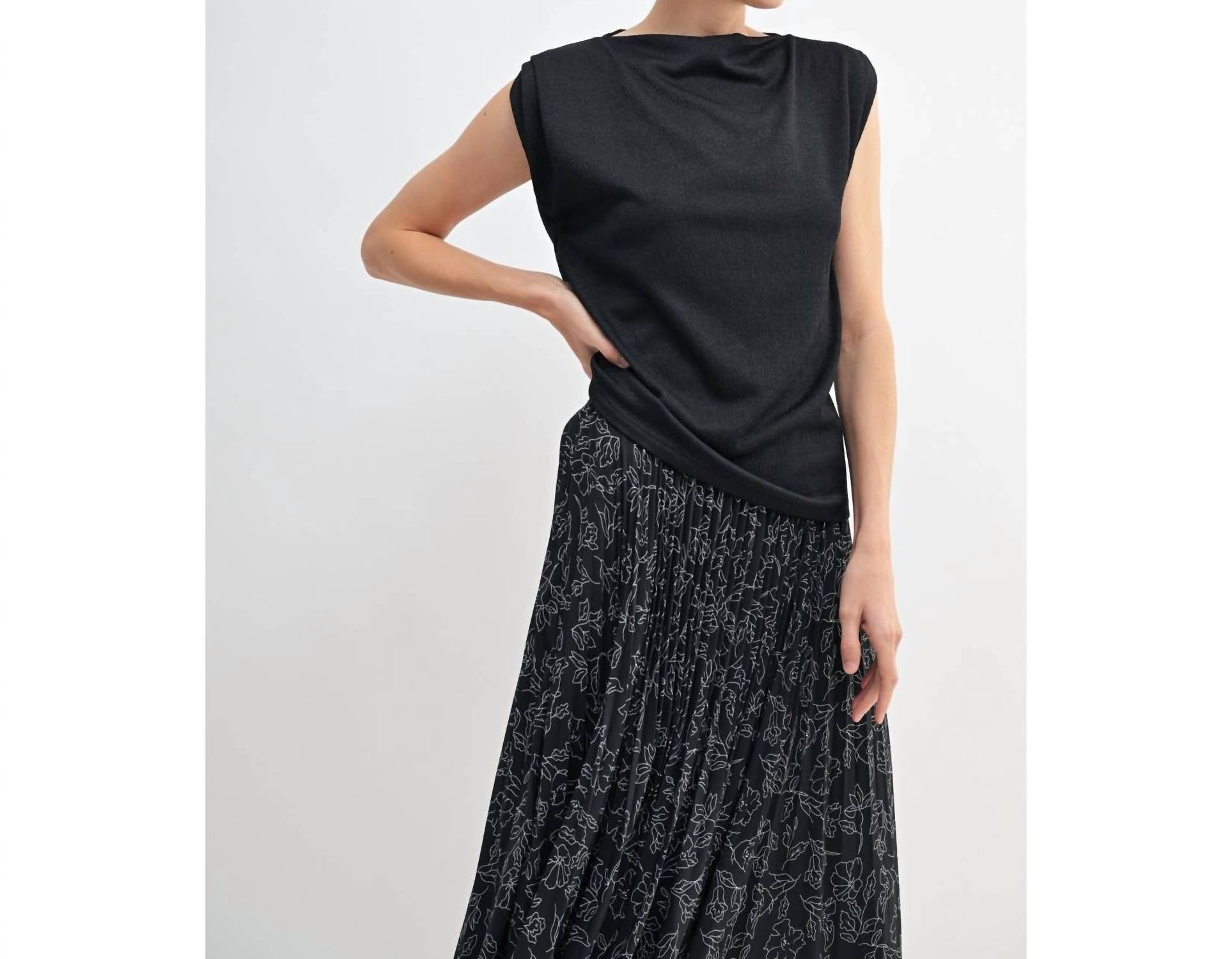 Fun 2 Fun - Boat Neck Knit Top