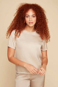 Renuar - Satin Crew Neck Top