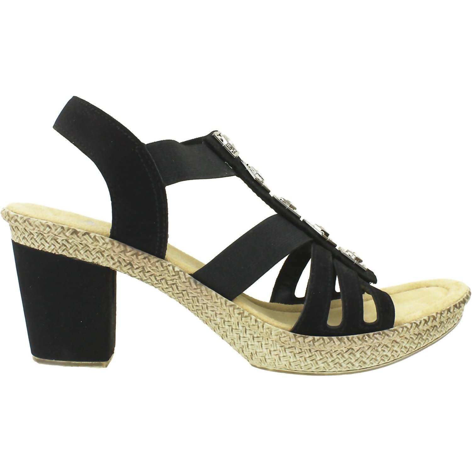 Rieker - Women's Rabea 60 High Heel Sandal