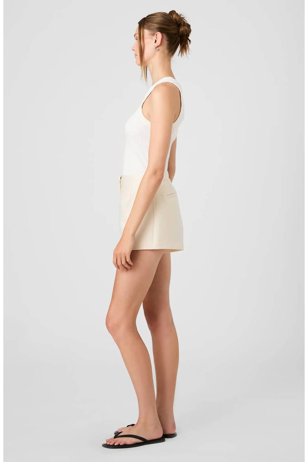 French Connection - Structured Taffeta Relaxed Fit Shorts