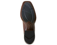 ARIAT Men's Renegade Cowboy Boot in mahogany crema - men's boots - detail view
