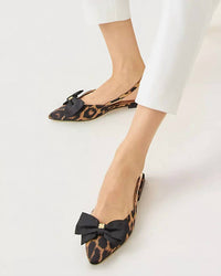 Lilly Pulitzer - Women's Brit Leopard Bow Slingback Flats