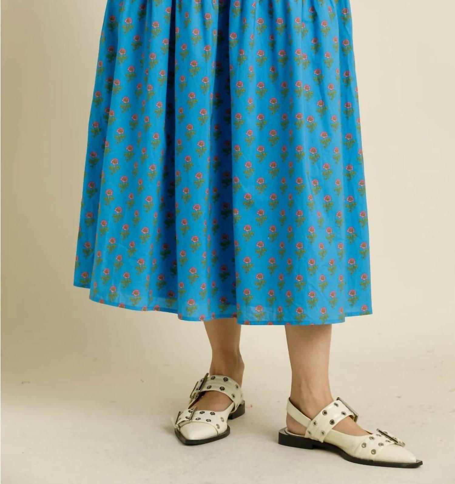Aureum - Printed Midi Skirt
