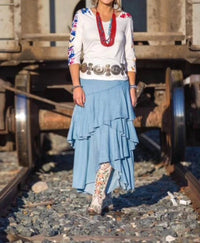 Vintage Collection - Austin Denim 3 Tiered Skirt