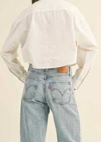 Miou Muse - Poplin Button Down Top