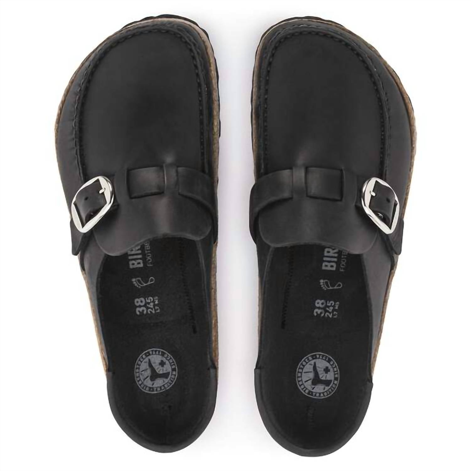Birkenstock - Unisex Buckley Natural Leather Oiled Clogs