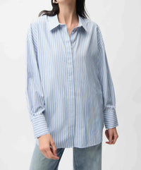 Joseph Ribkoff - Tencel Stripe Boxy Blouse