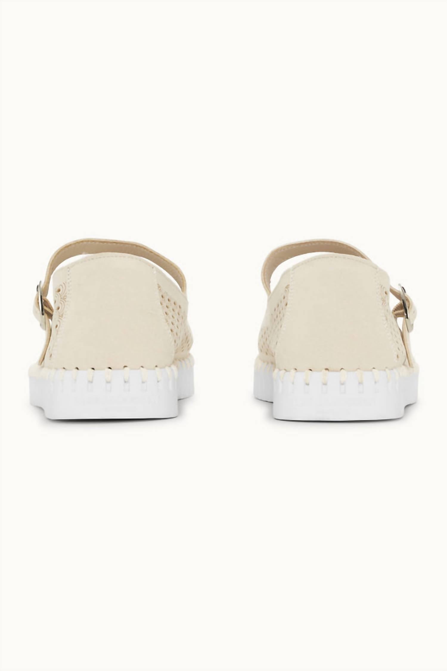 Ilse Jacobsen Women's Mary Jane Flats Shoe in kit white - women's flats - view 4