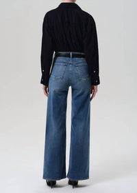 Citizens of Humanity Lyra Wide Leg Jeans in ambry - women's jeans - detail view