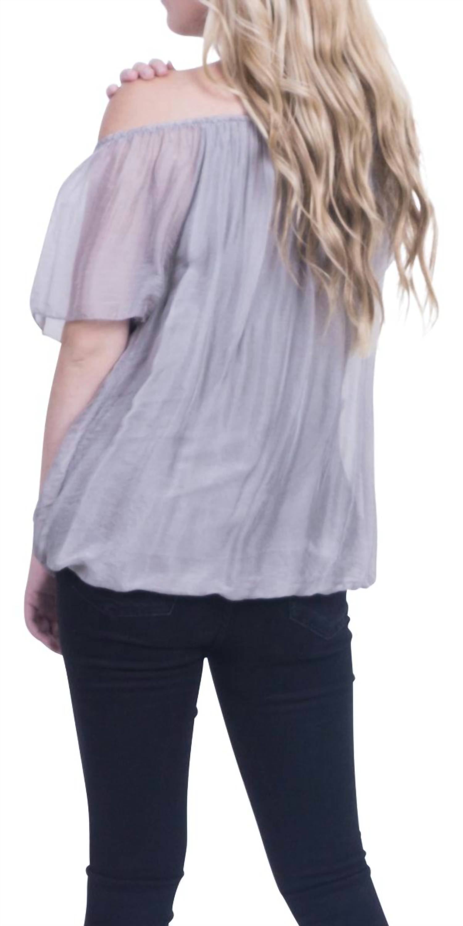 Gigi Moda - Contadina Short Sleeve Blouse