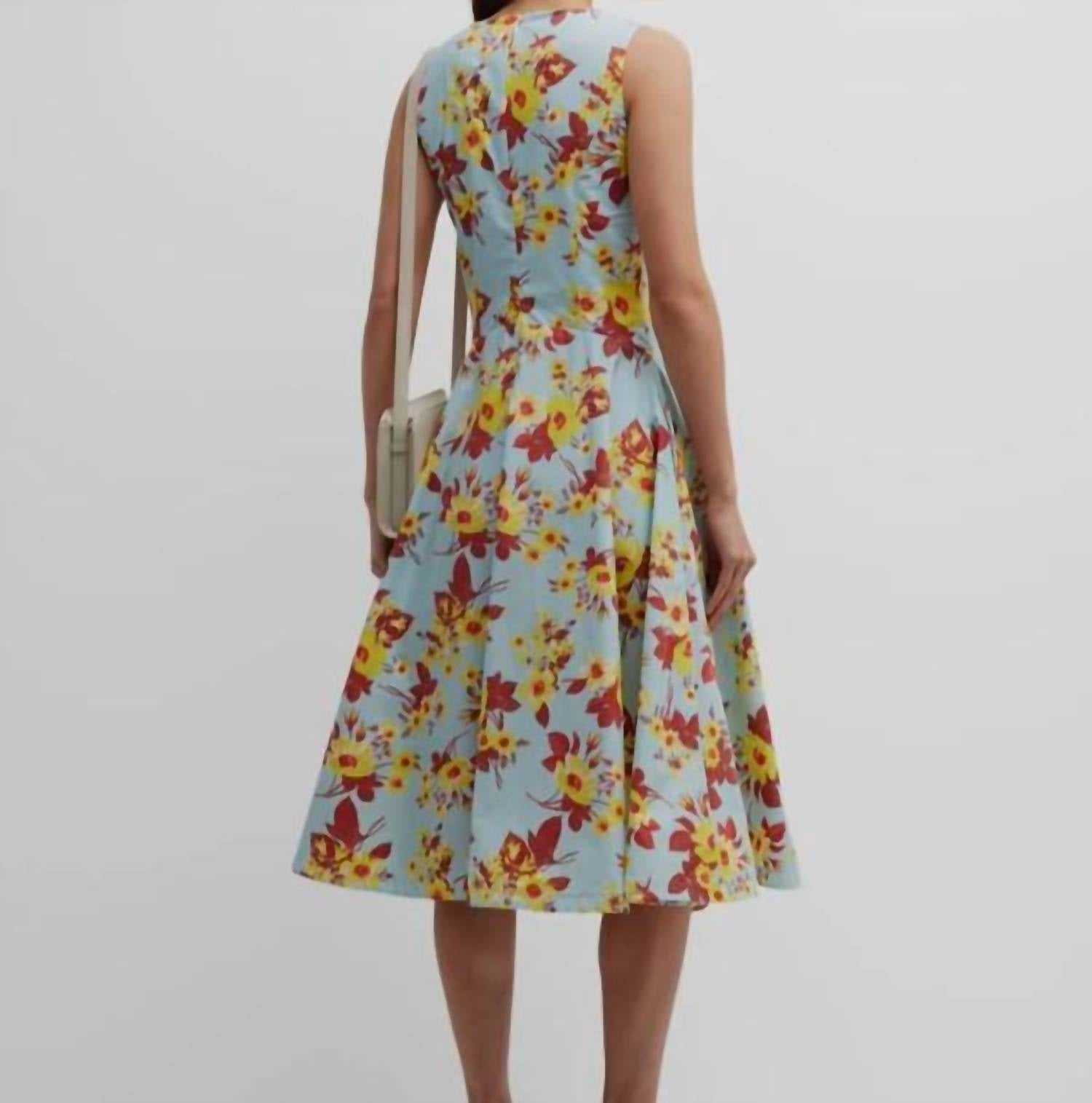 Sara Roka - Teagan Floral Print Midi Dress