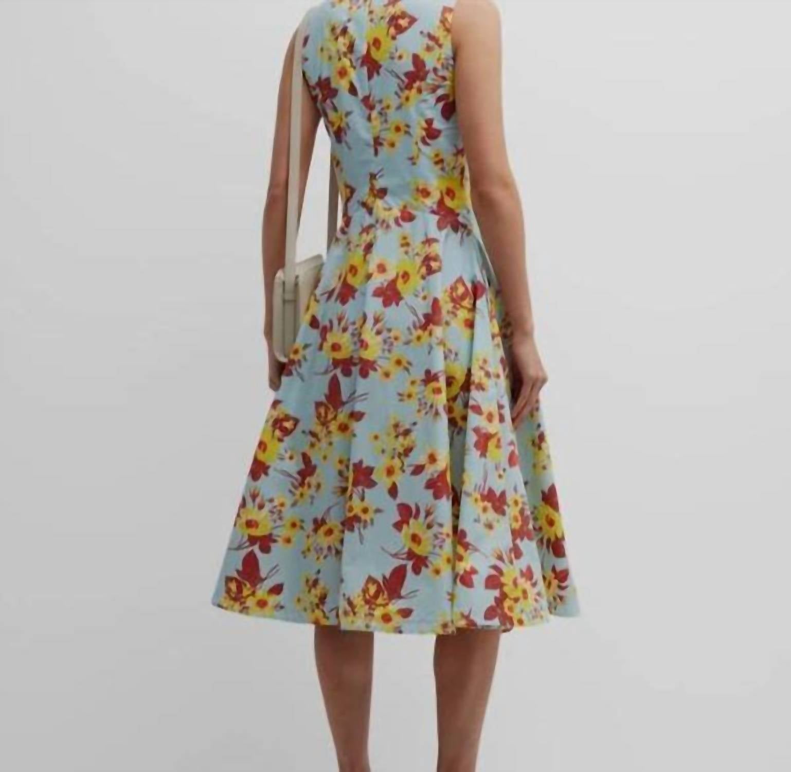 Sara Roka - Teagan Floral Print Midi Dress