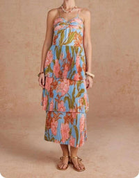 Strut & Bolt - Women's Lennyn Floral Pleated Maxi Dress