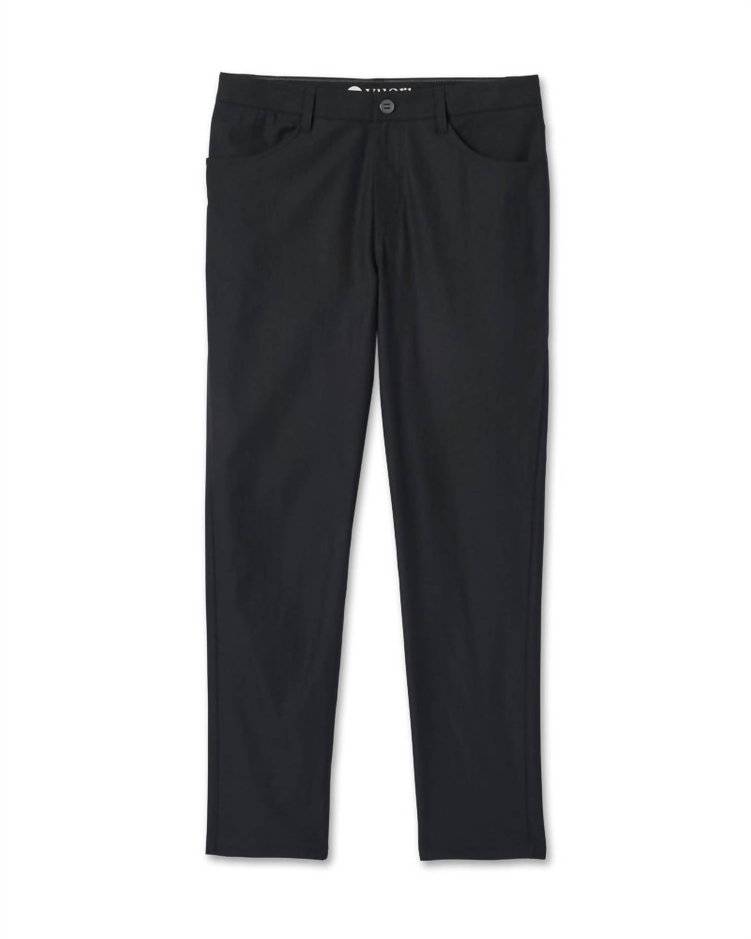 Vuori Meta Athletic Slim Fit Pant in black 1 - men's pants - view 5