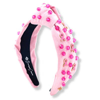 Brianna Cannon - Women's Breast Cancer Awareness Headband With Stones And Charms