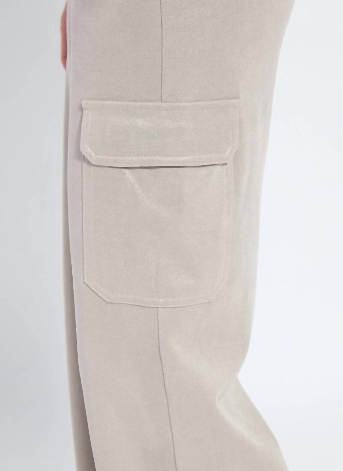 Lysse - Women's Callie Patent Foil Vegan Suede Cargo Pant