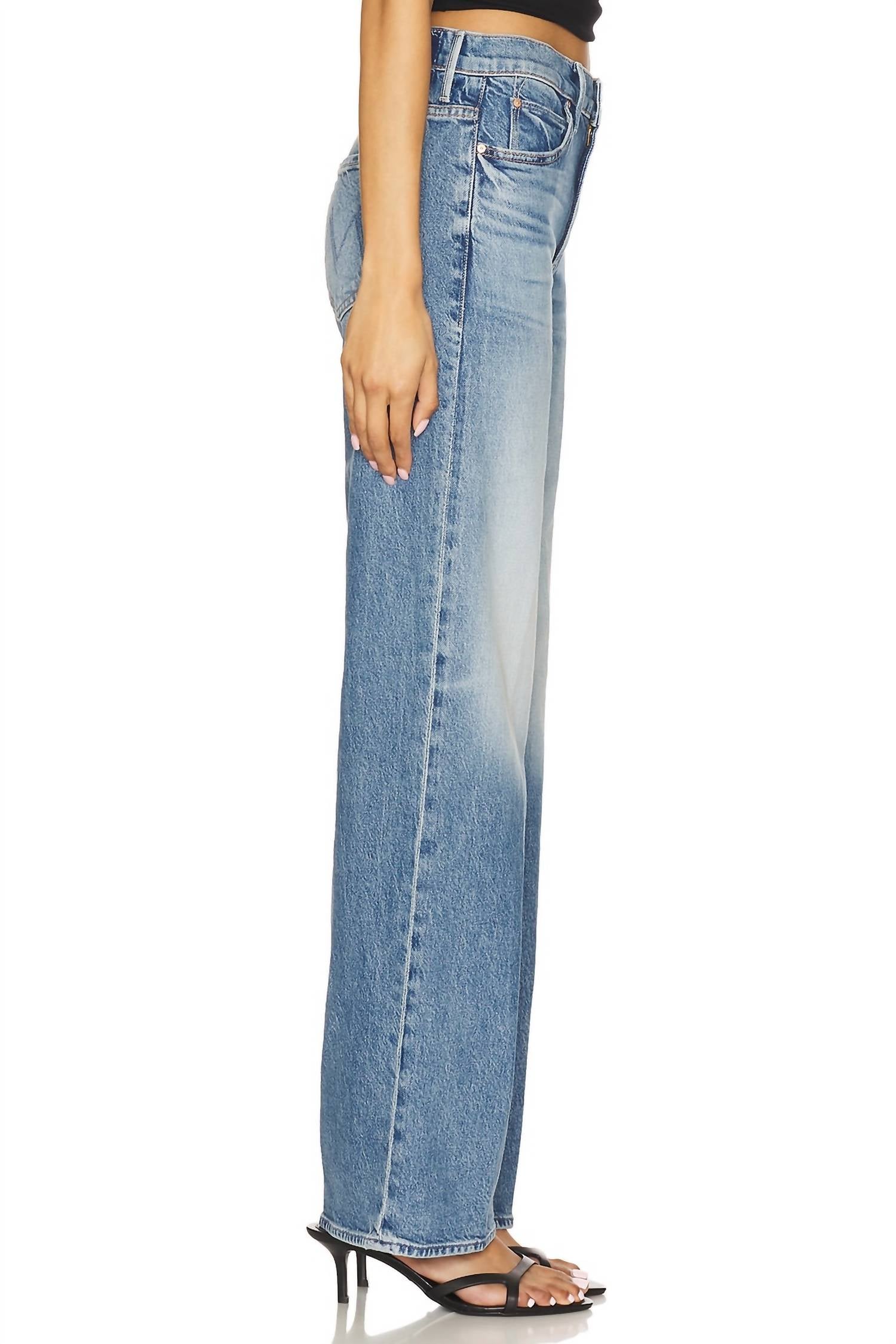 Mother - Lil Mid Rise Tunnel Vision Sneak Jeans