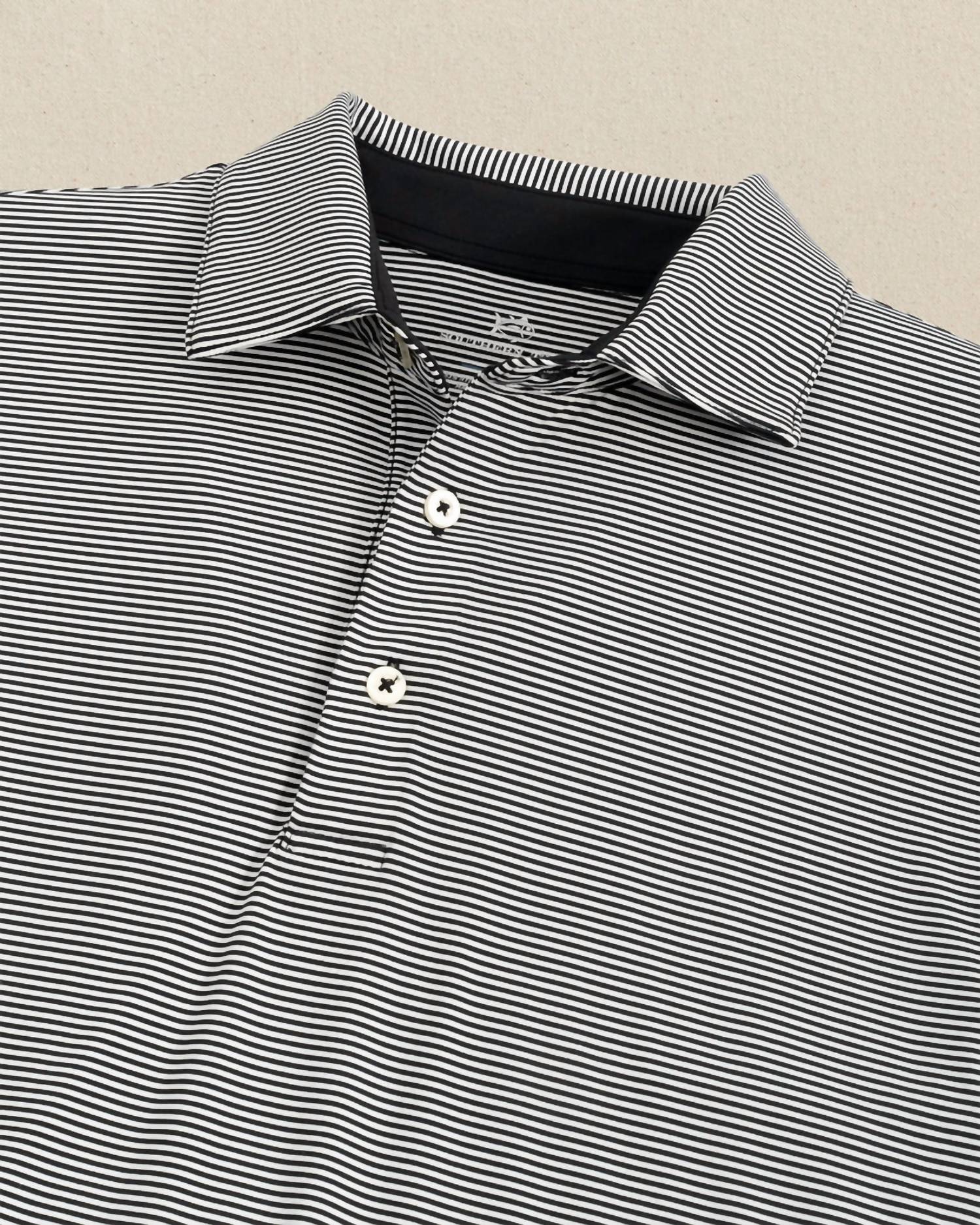 Southern Tide - Men's Short Sleeve Brrreeze Meadowbrook Stripe Polo