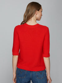 Autumn Cashmere - Button Front Elbow Sleeve Jacket