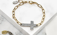 Poshture Finds - Women's Julio Designs Cross Chain Bracelet
