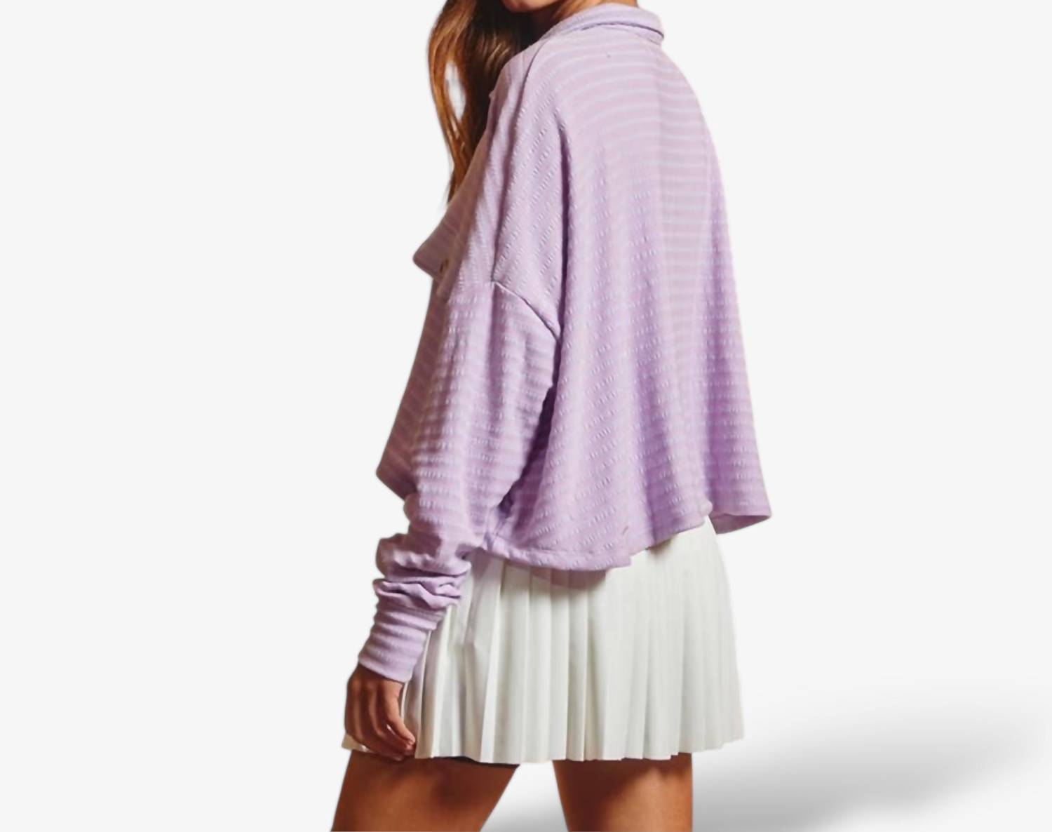 Hoity Toity - Loose Fit Crop Shacket
