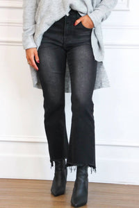 Risen - Simon High Rise Distressed Hem Jeans
