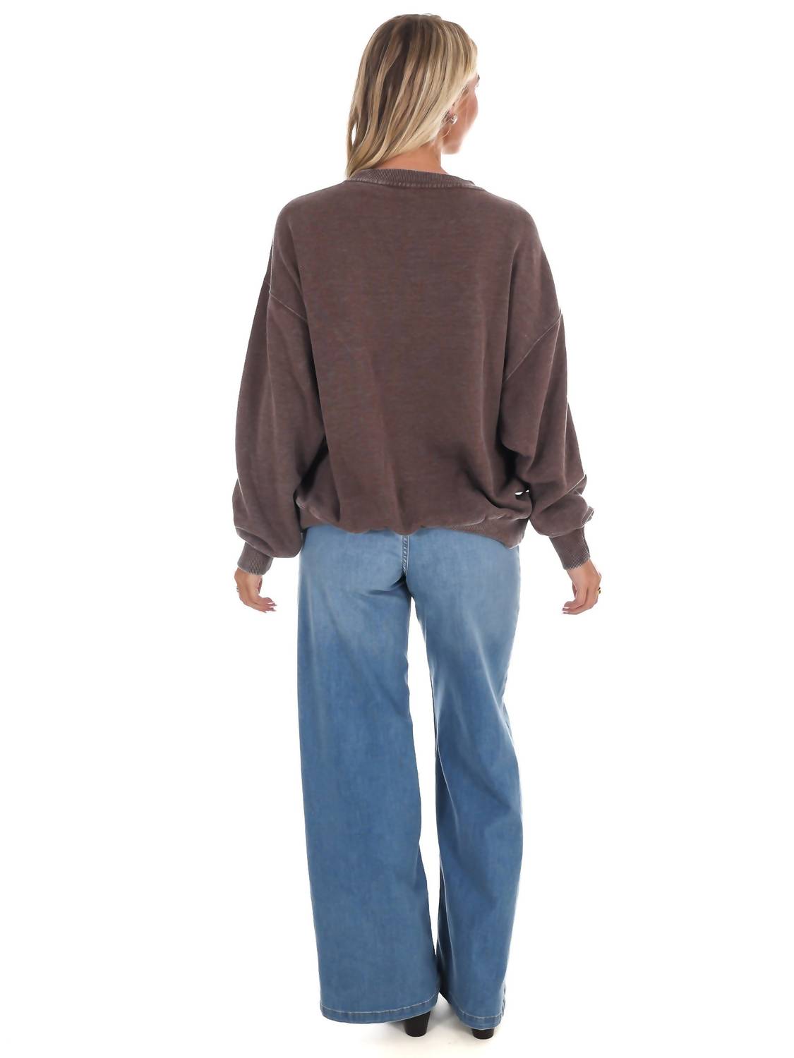 Free People - Slow It Down Long Sleeve Pullover Sweater