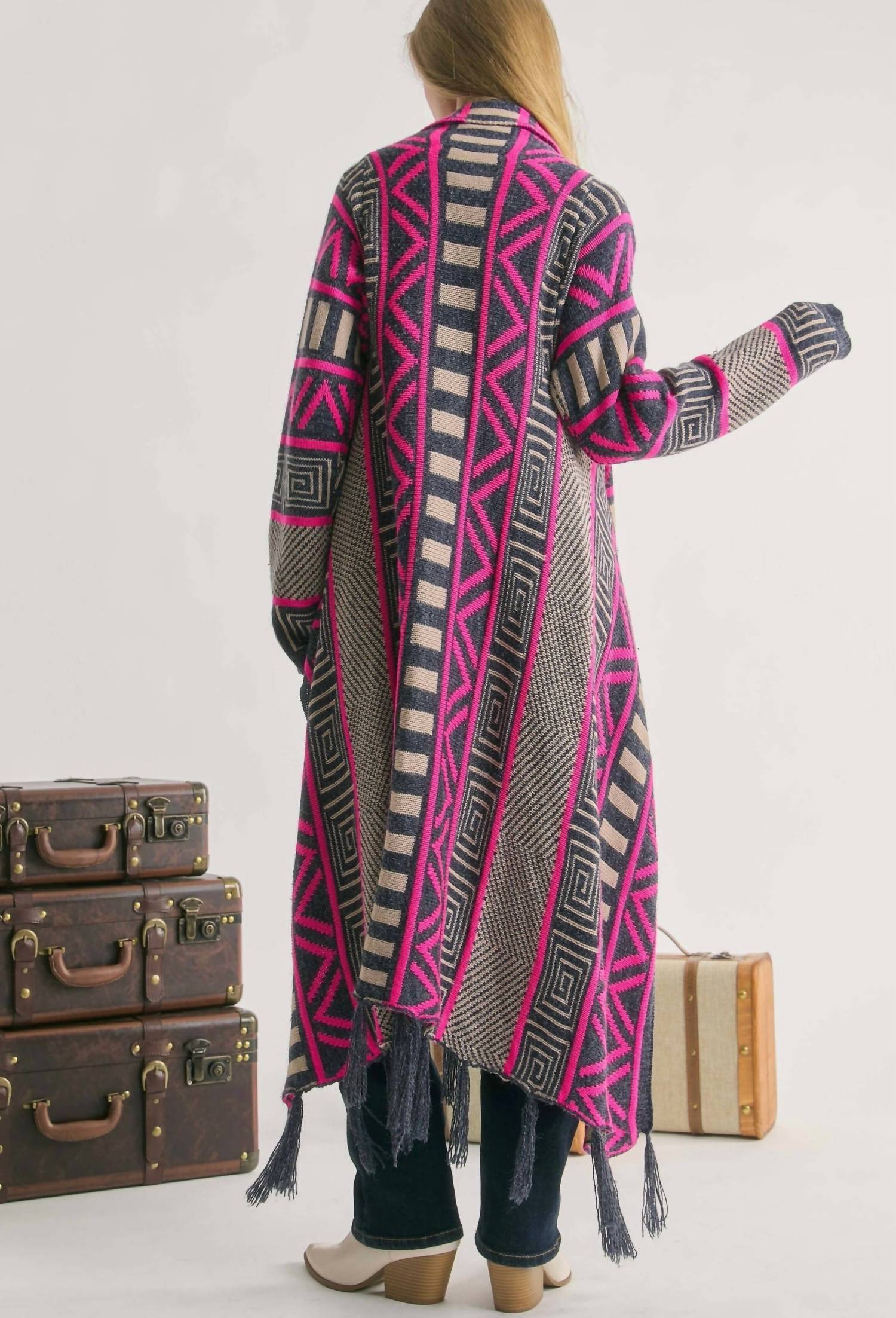 Davi & Dani - As it Was Fringe Cardigan