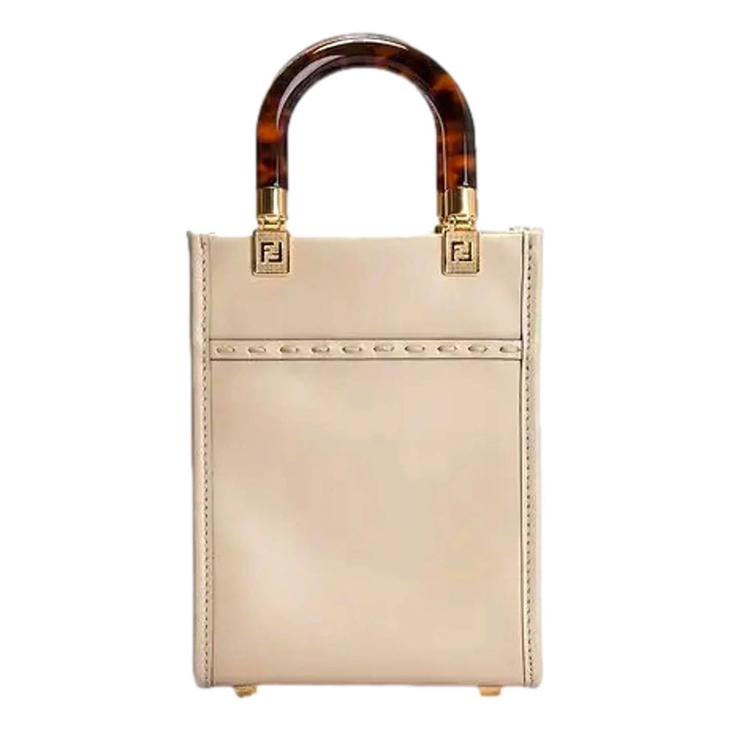 Fendi - Women's Mini Sunshine Shopper Tote Crossbody Bag